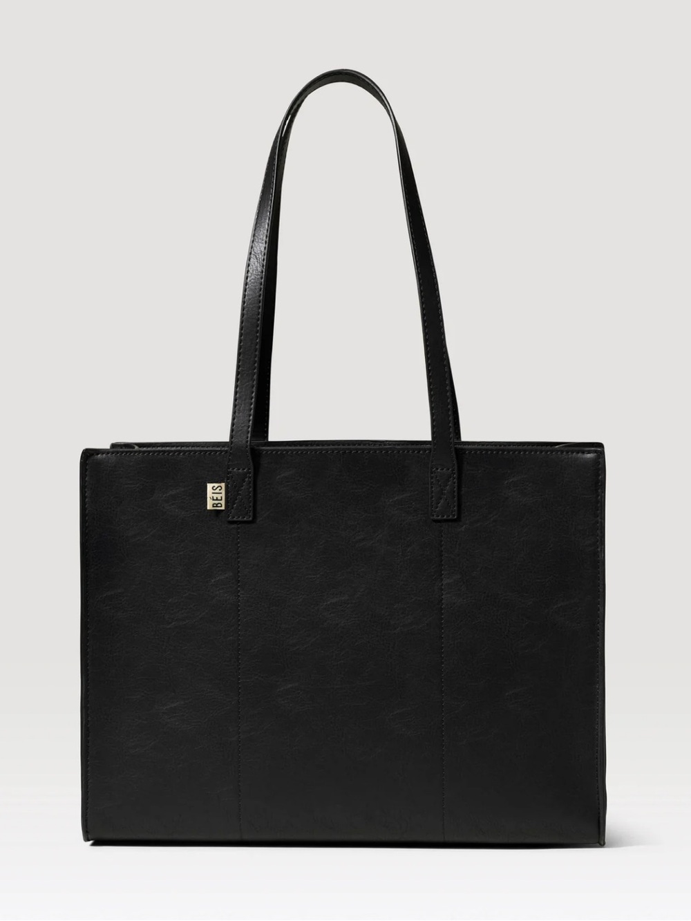 Beis Large Work Tote Black Travel Bag Laptop Case Briefcase Suitcase Purse